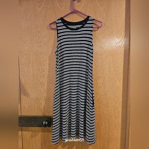 Black and White Stripped Dress